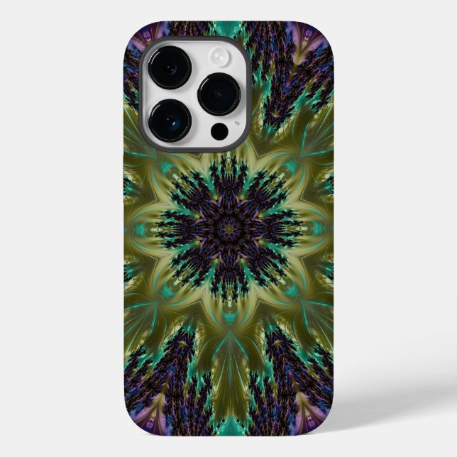 Funda De Case-Mate Para iPhone Psicodelic Mandala Retro Hippie Trippy Moda Boho (Reverso )