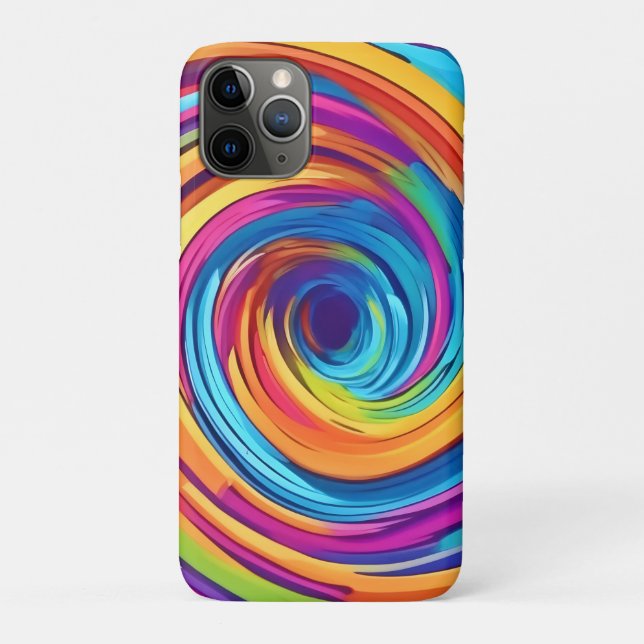 Funda De Case-Mate Para iPhone Psicodélico giro de los cascos arcoiris (Reverso)