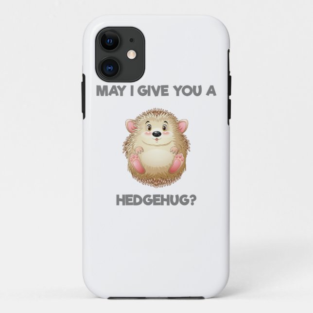 Funda De Case-Mate Para iPhone ¿Puedo Darte Un Hedgehug? (Reverso)