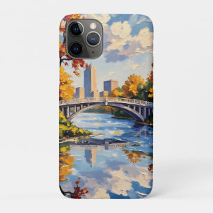 Funda Para iPhone 11 Pro Puente Blanco de Indianapolis sobre el río White