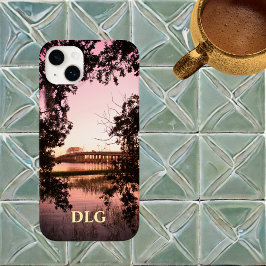 Funda Para iPhone 14 Plus De Case-Mate Puente conmemorativo de Beaufort Woods al atardece