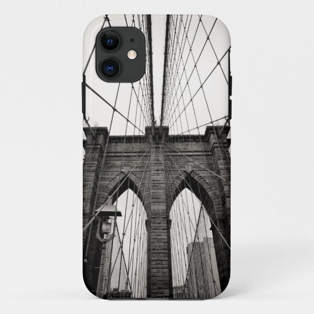 Funda De Case-Mate Para iPhone Puente de Brooklyn B&W (Reverso)