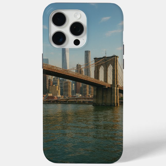 Funda De Case-Mate Para iPhone Puente de Brooklyn y horizonte de NYC (Reverso )