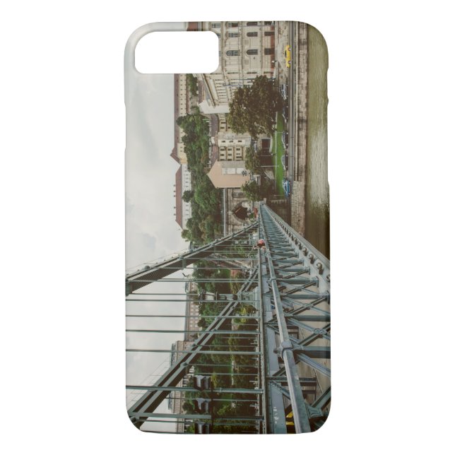 Funda De Case-Mate Para iPhone Puente de cadena, Budapest (Reverso)