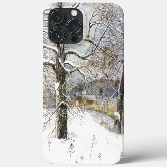 Funda De Case-Mate Para iPhone puente de invierno (Reverso )