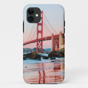 Funda Para iPhone 11 Puente de la puerta de oro tira almohada