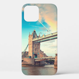Funda Para iPhone 12 Puente de la torre al atardecer, Londres, Londres,