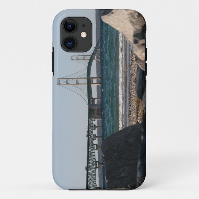 Funda De Case-Mate Para iPhone Puente de Mackinac (Reverso)