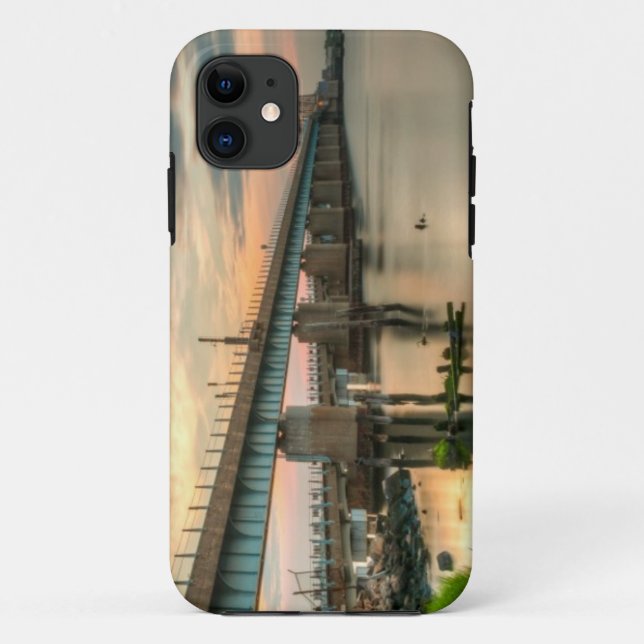 Funda De Case-Mate Para iPhone Puente del tren de Rockaway (Reverso)