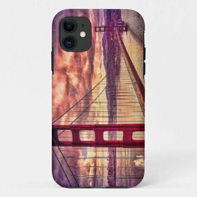 Funda De Case-Mate Para iPhone Puente Golden Gate en San Francisco, California (Reverso)