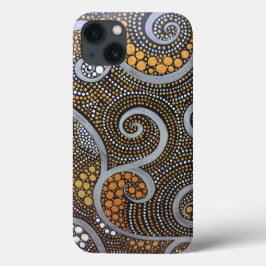 Funda Para iPhone 13 Puentes y nalgas de Boho pintados de metal