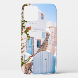 FUNDA PARA iPhone 12 PUERTA AZUL CERRADA