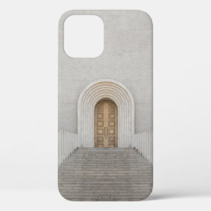 FUNDA PARA iPhone 12 PUERTA DE MADERA MARRÓN