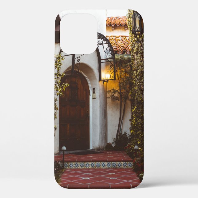 FUNDA DE Case-Mate PARA iPhone PUERTA DE MADERA MARRÓN CERRADA DURANTE EL DÍA (Reverso )