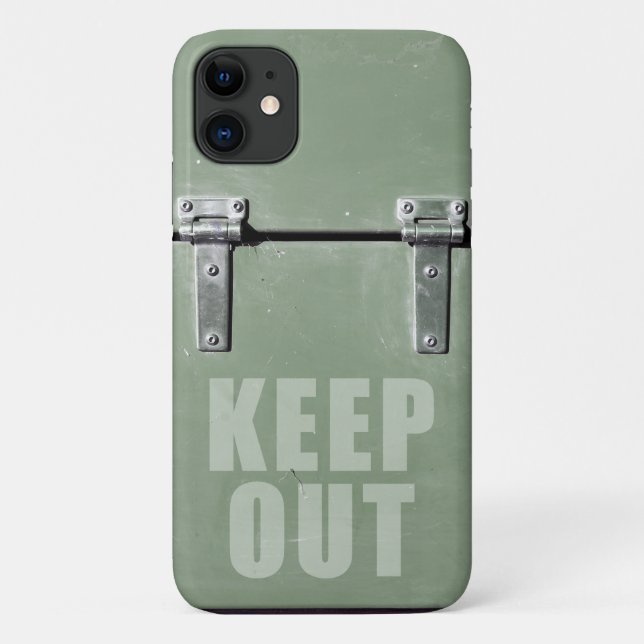 Funda De Case-Mate Para iPhone Puerta de metal de no pasar (Reverso)