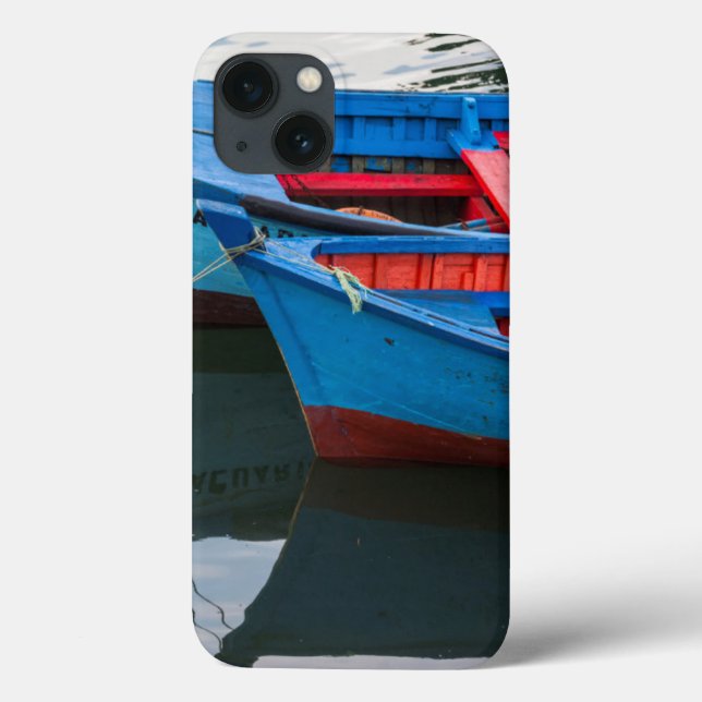 Funda De Case-Mate Para iPhone Puerto de Angelmo, barcos de pesca. (Reverso)