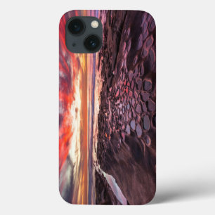 Funda Para iPhone 13 Puesta de sol asombrosa en las piscinas de marea