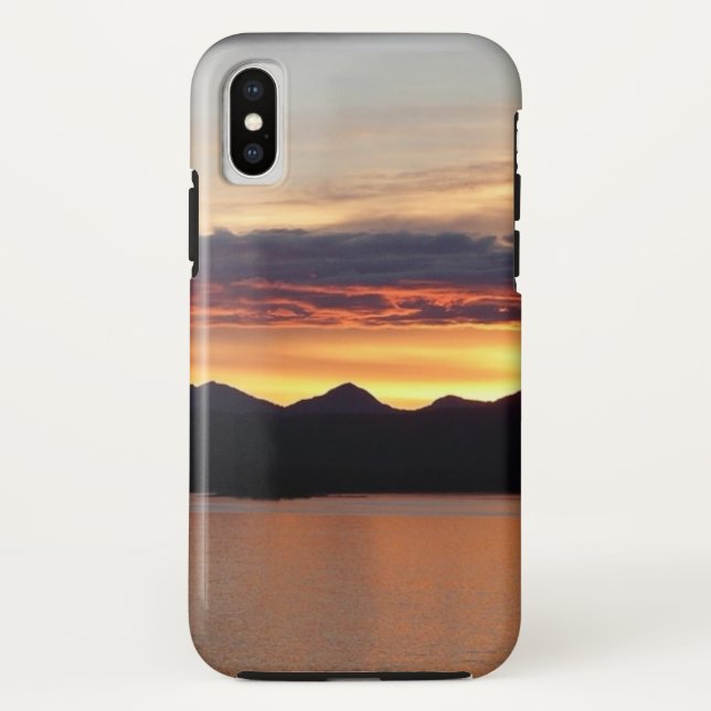 Funda De Case-Mate Para iPhone Puesta de sol de Alaska I Hermosa fotografía de Al (Reverso)