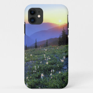 Funda Para iPhone 11 Puesta de sol en Obstruciton Point, PN Olímpico, W