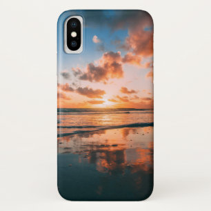 Funda Para iPhone X Puesta del sol en la playa