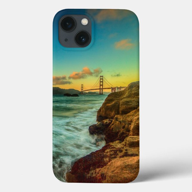 Funda De Case-Mate Para iPhone Puesta del sol en la playa del panadero (Reverso)