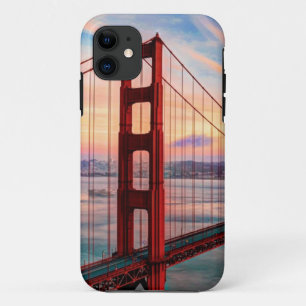 Funda Para iPhone 11 Puesta del sol hermosa del invierno en puente