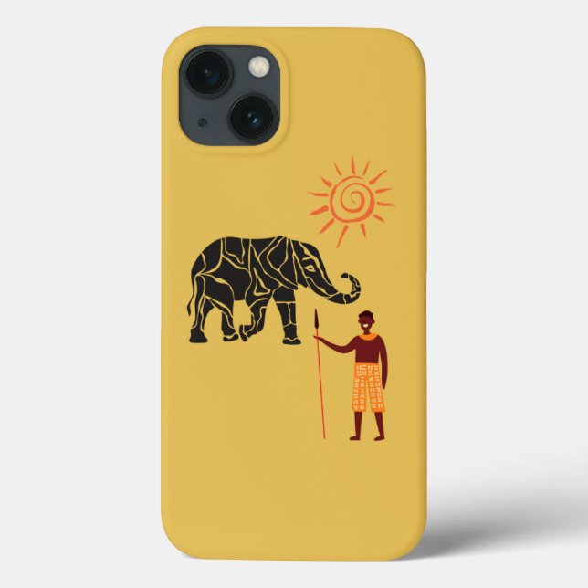 Funda De Case-Mate Para iPhone Puesta en marcha del sol en África (Reverso)