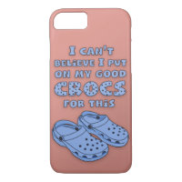 "Puesto caja del teléfono de mi buen Crocs"