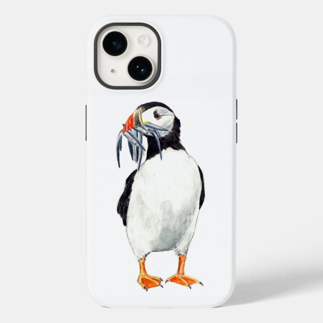 Funda De Case-Mate Para iPhone Puffin Phone case / cover (Reverso )
