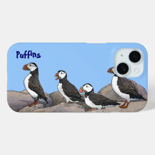 Funda Para iPhone 15 Puffins atlánticos