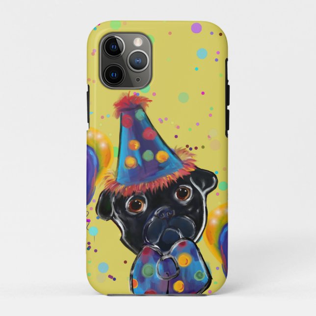 Funda De Case-Mate Para iPhone Pug (Reverso)