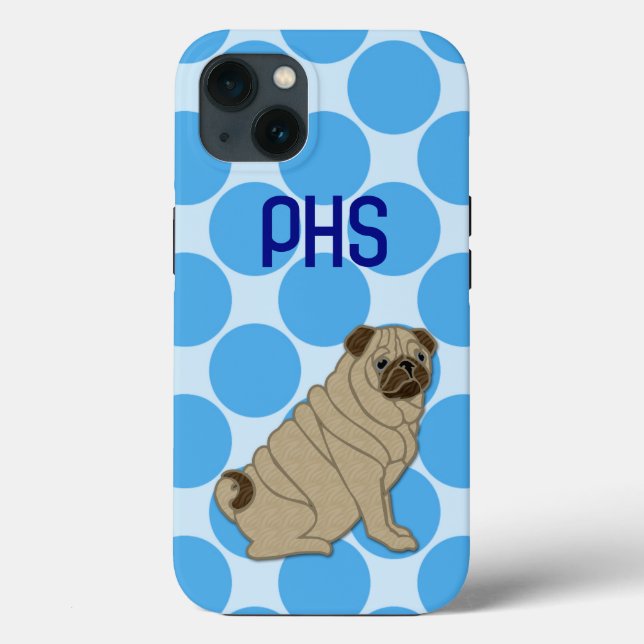 Funda De Case-Mate Para iPhone pug (Reverso )
