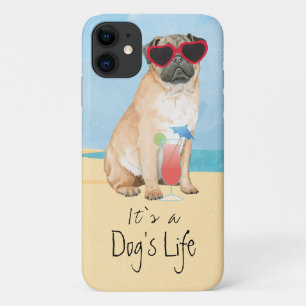 Funda Para iPhone 11 Pug de verano