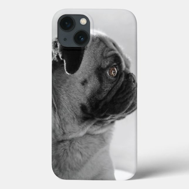 Funda De Case-Mate Para iPhone Pug en perfil (Reverso)