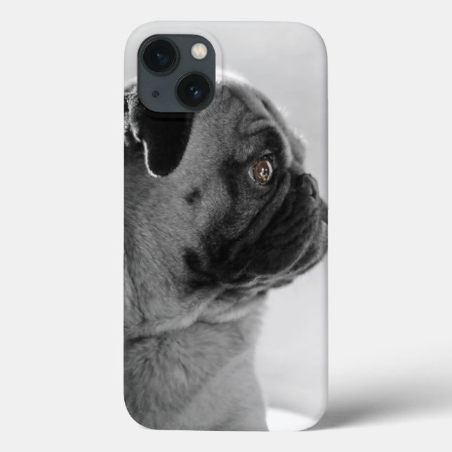 Funda De Case-Mate Para iPhone Pug en perfil (Reverso)