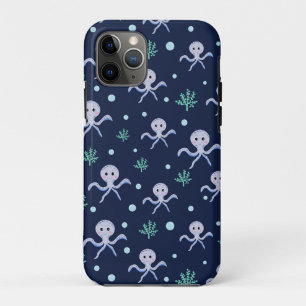 Funda Para iPhone 11 Pro Pulpo bajo el mar patrón infantil