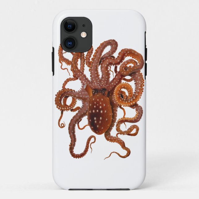 Funda De Case-Mate Para iPhone Pulpo manchado blanco atlántico del Macropus del (Reverso)