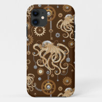 Pulpo Steampunk Retro Fantasía Mecánica