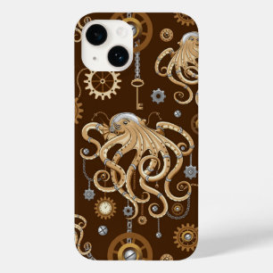 Funda Para iPhone 14 De Case-Mate Pulpo Steampunk Retro Fantasía Mecánica