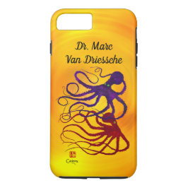Funda Para iPhone 8 Plus/7 Plus Pulpos personalizados en el amarillo - caja dura