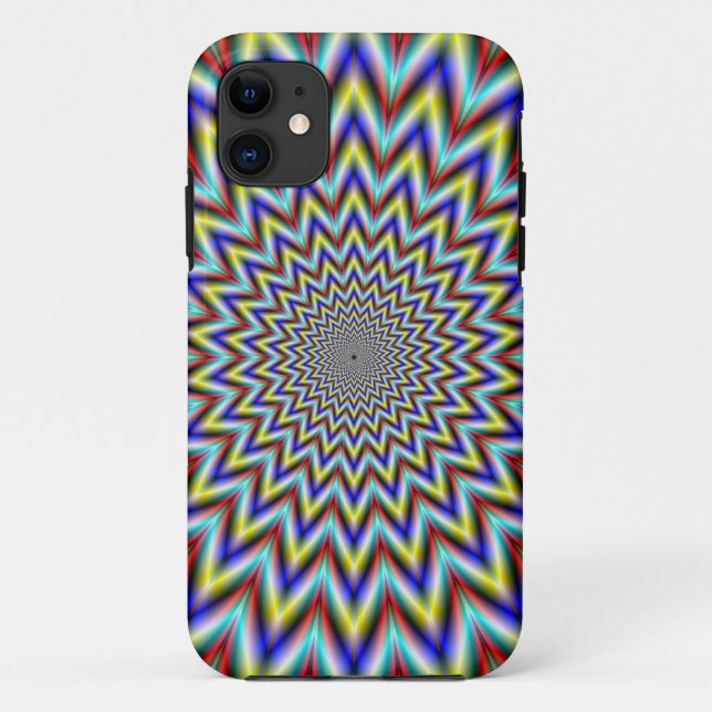 Funda De Case-Mate Para iPhone Pulsar en amarillo rojo y azul (Reverso)