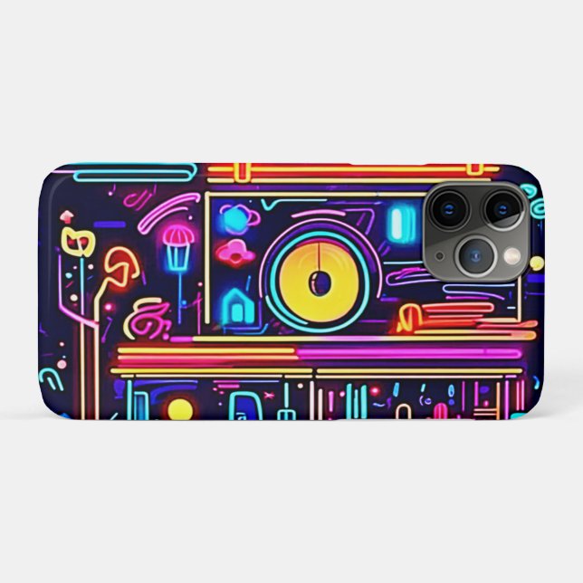 Funda De Case-Mate Para iPhone Pulso de ciudad eléctrica (Reverso (horizontal))