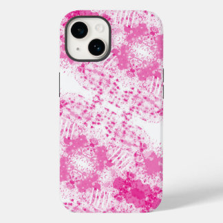 Funda Para iPhone 14 De Case-Mate Pulverización abstracta de pintura rosada