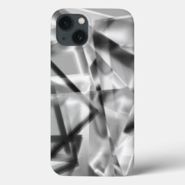 Funda Para iPhone 13 Punta de trozos cuadrados de algún acrílico, blanc