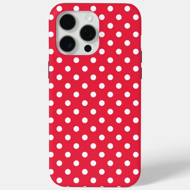 Funda De Case-Mate Para iPhone Punteado Rojo  (Reverso )