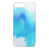 Punto azul, pintado a mano abstracto de la