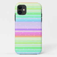 Punto blanco rayado creativo multicolor pastel