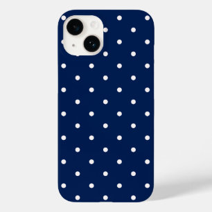 Funda Para iPhone 14 De Case-Mate Punto de polka azul de la marina