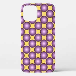 Funda Para iPhone 12 Punto de Polka Moderno de Lavender