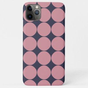 Funda Para iPhone 11 Pro Max Punto de polka rosa moderno y elegante